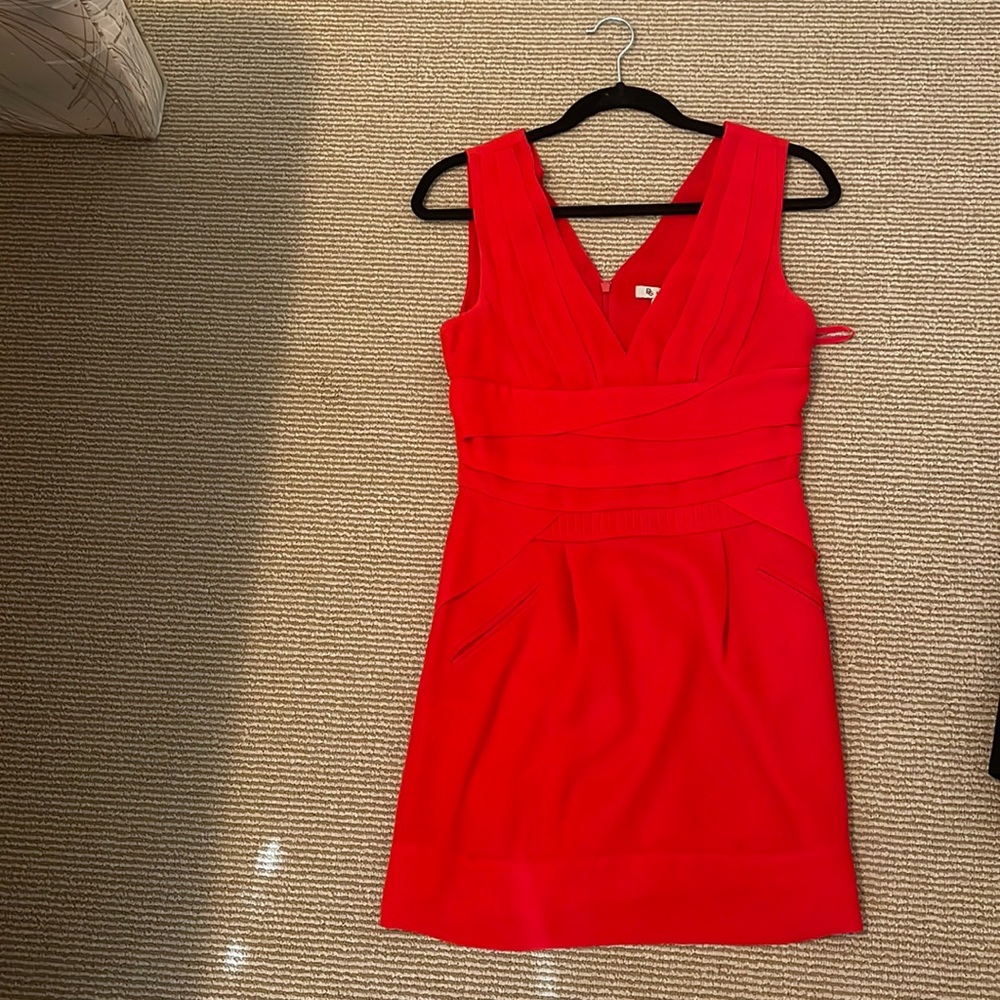 BCBG short silk red dress